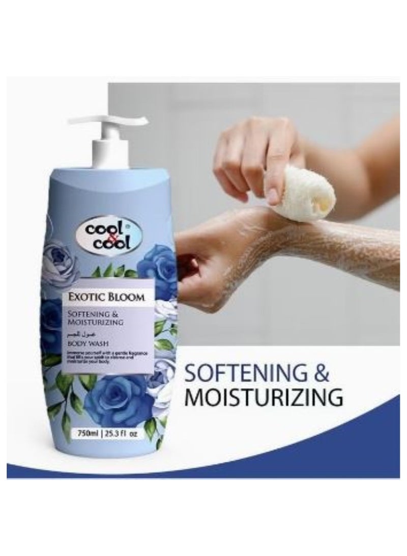 كول اند كول غسول الجسم المنعم والمرطب إكزوتيك بلوم 750 مل - Image 4