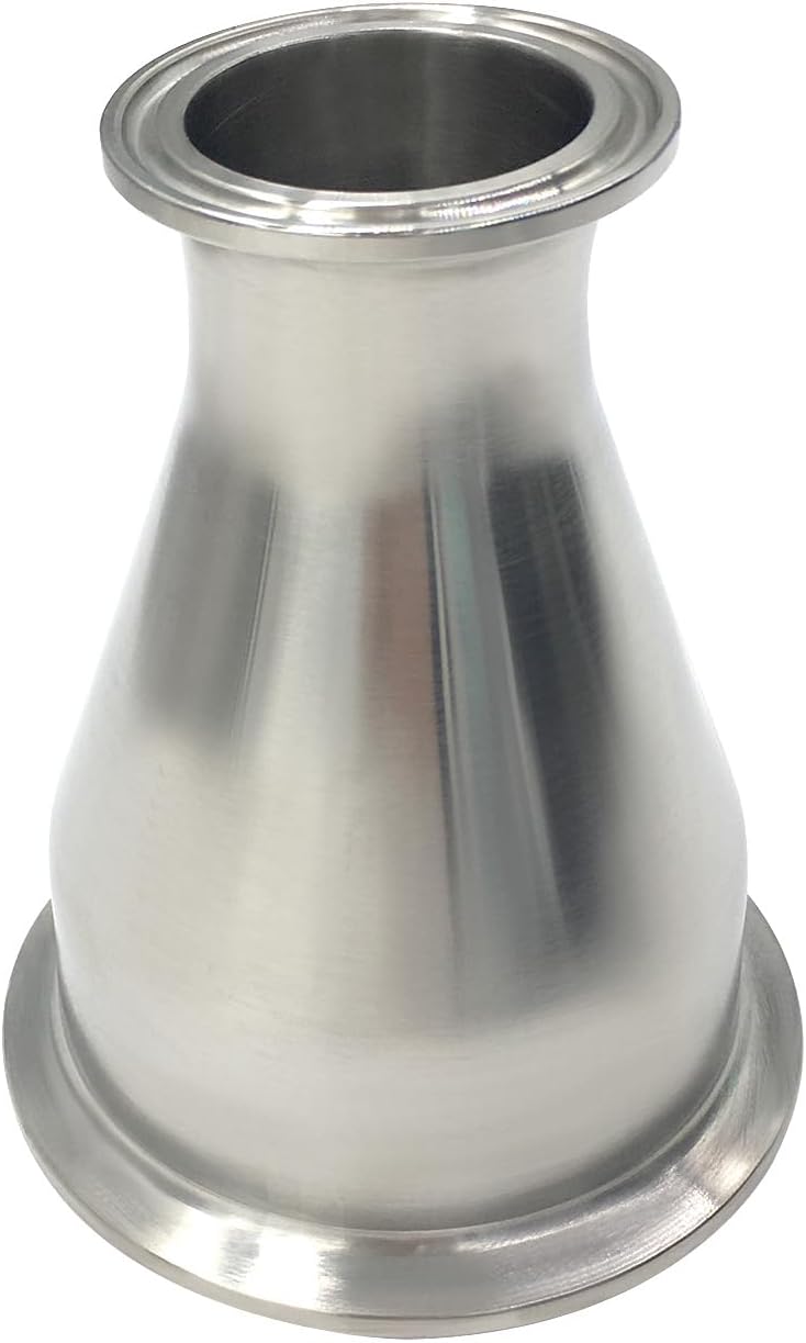 beduan Reducer Tri Clamp Ferrule Stainless Steel 304 Sanitary Fitting 3" Tube OD to 1.5" Tube OD (Pack of 1) - Image 3