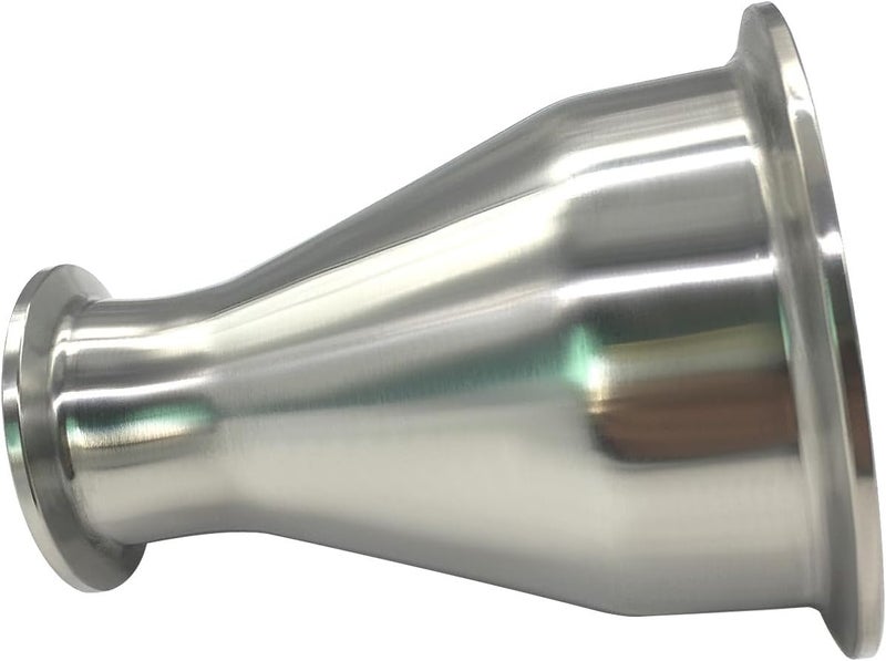 beduan Reducer Tri Clamp Ferrule Stainless Steel 304 Sanitary Fitting 3" Tube OD to 1.5" Tube OD (Pack of 1) - Image 2