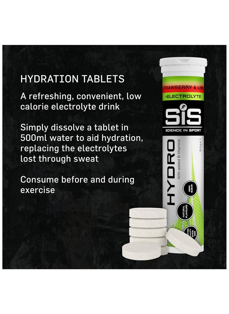 SIS Hydro Triple Pack, Strawberry and Lime Flavour, Effervescent Tablets with Added vitamins, minerals and sweetener,3X20X4.5g  - Image 2