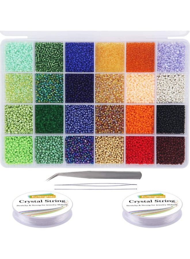 NIBEMINENT Glass Seed Bead Craft Set - Image 1