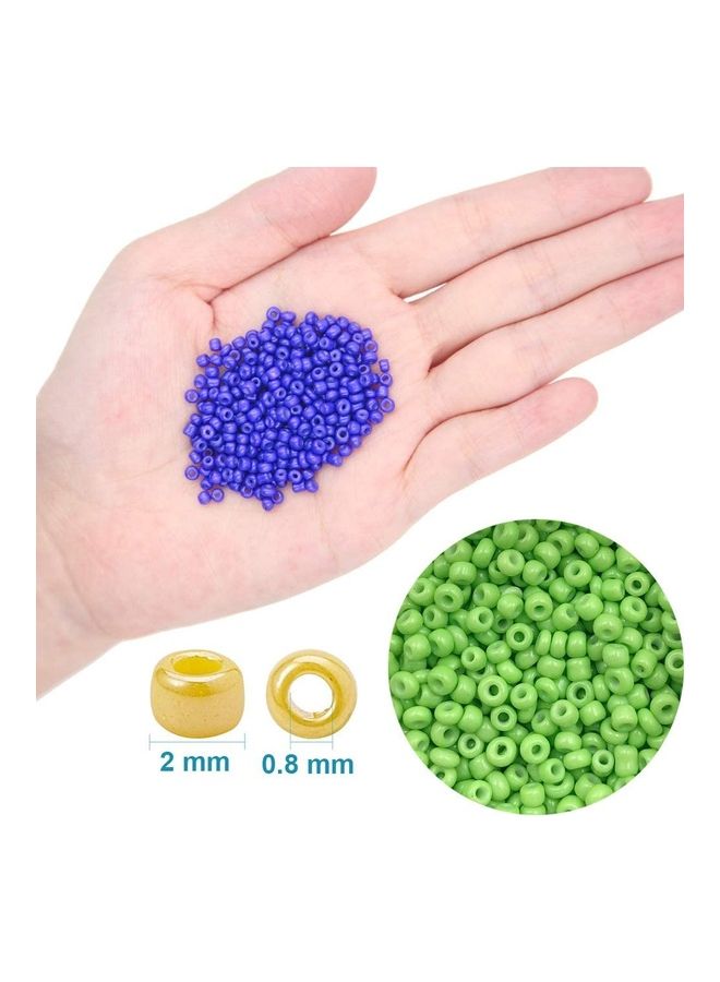 NIBEMINENT Glass Seed Bead Craft Set - Image 4