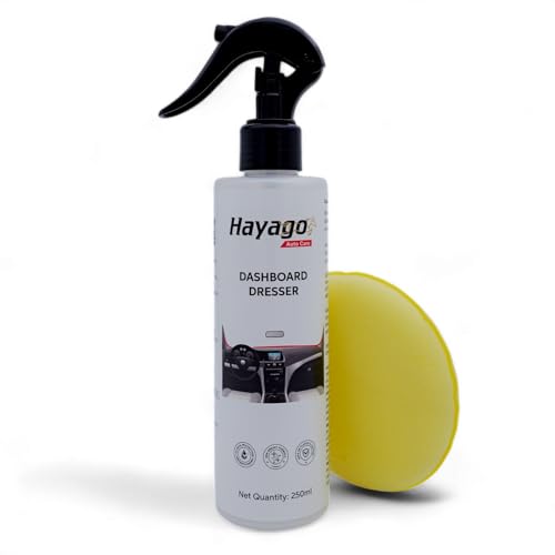 Hayago - Dashboard Dresser (250ml) | UV Protection & Shine Enhancer | Restor Plastic, Leather, Vinyl & Rubber. Complete Protection from UV Rays, Cracking, Fading of car interiors. - Image 1