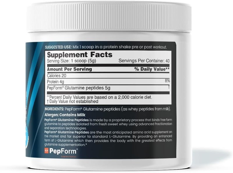 nbpure Performance Glutamine PepForm Glutamine Peptides  NonGMO Muscle Recovery  Gut Health  Leaky Gut Immune Support - Image 3