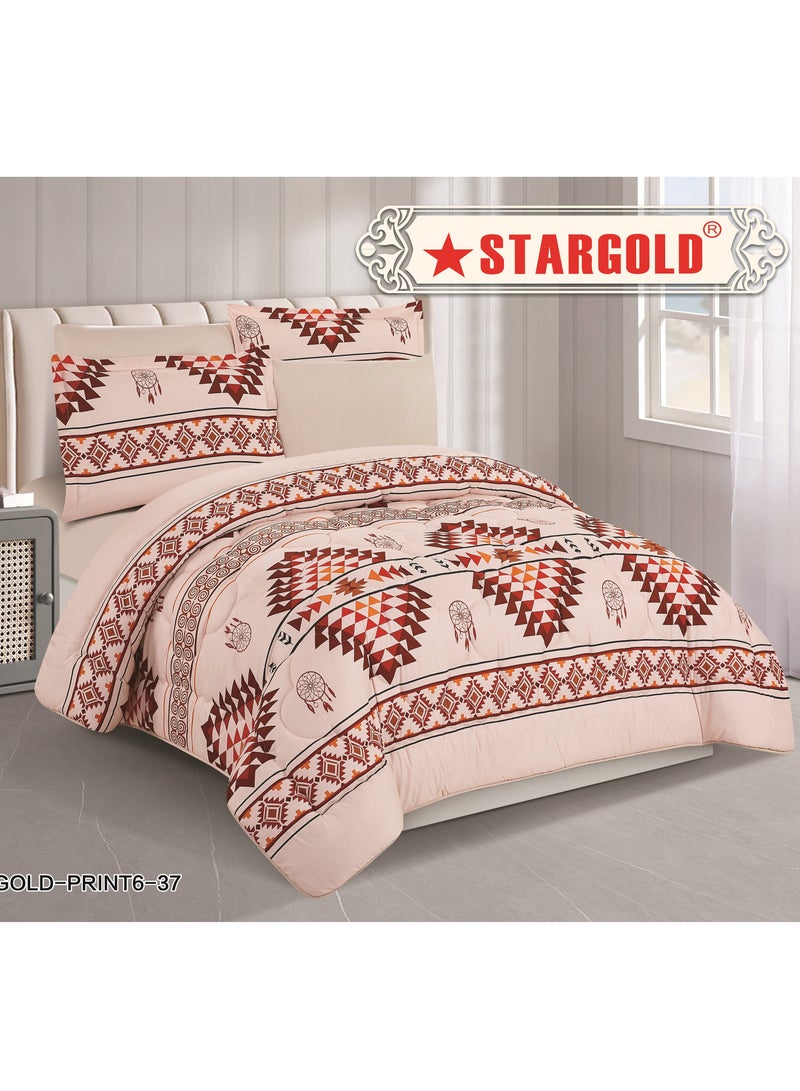 Stargold Super Soft Printed Comforter, 6pcs Set, Microfiber High-Quality Fabric, Stylish and Premium Design, Durable, Ideal For Home Bedroom 240X220CM  - Image 2