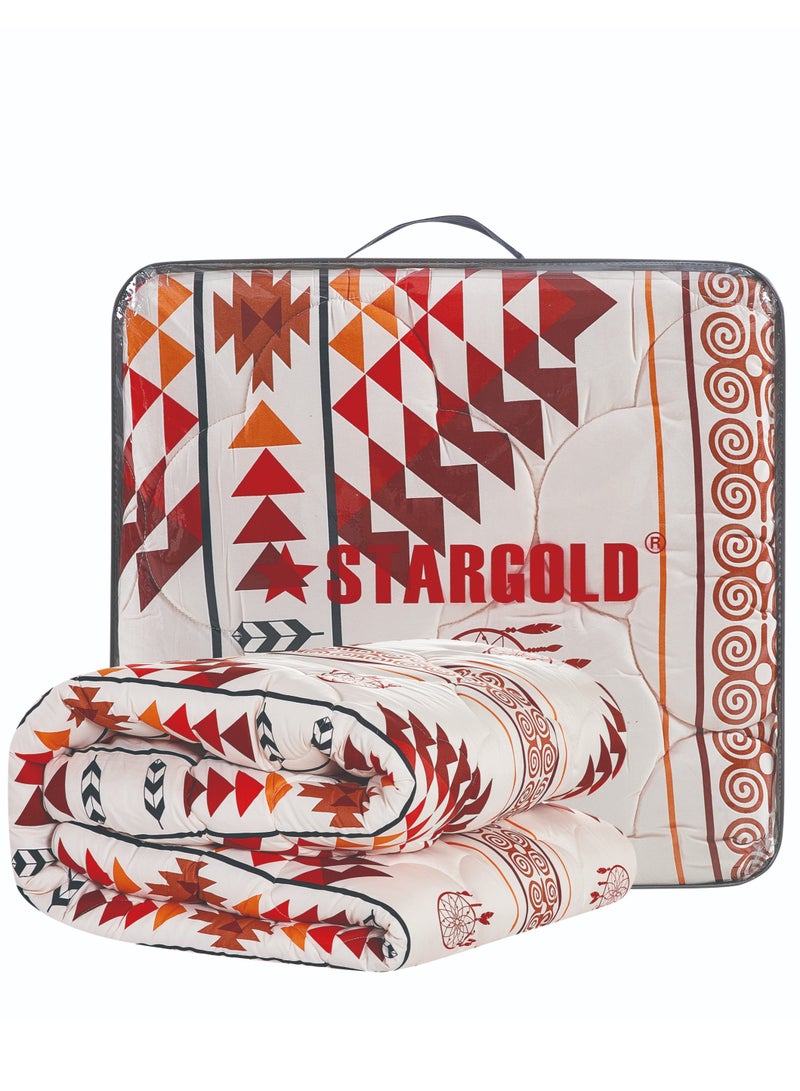 Stargold Super Soft Printed Comforter, 6pcs Set, Microfiber High-Quality Fabric, Stylish and Premium Design, Durable, Ideal For Home Bedroom 240X220CM  - Image 3