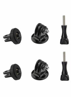 Generic Tripod Adapter Mount with 1/4" Screw Camera, Compatible action camera 7 6 5 4 3 3+ 2 1 Session Black Silver for SJ4000, forSJ5000 Xiaomi Action Cameras  - Image 1