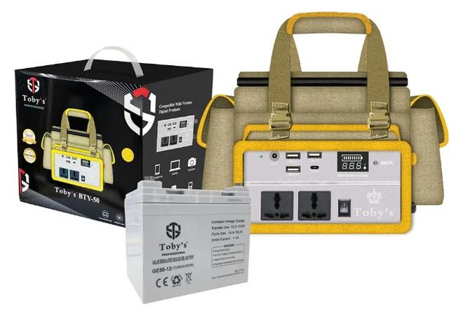 Toby's Toby’s BTY 50A Battery 50000mAh Power, Rechargeable Battery With 220V Power Inverter Best For Camping - BTY 50A - Image 1