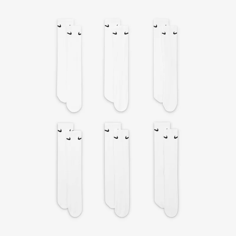 Nike Men's Everyday Cushioned Training Crew Socks (6 Pack)