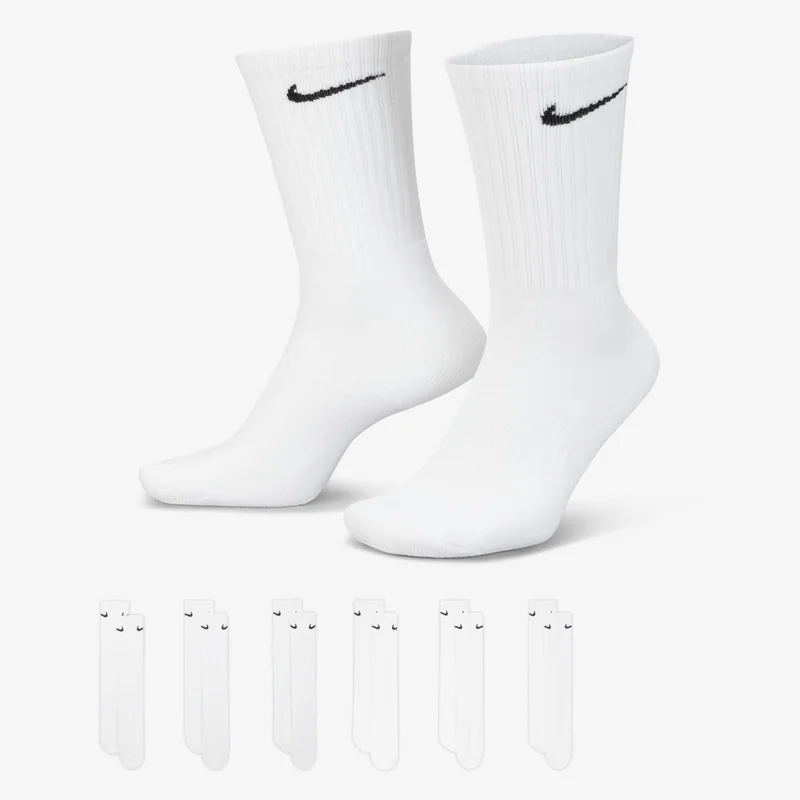 Nike Men's Everyday Cushioned Training Crew Socks (6 Pack)