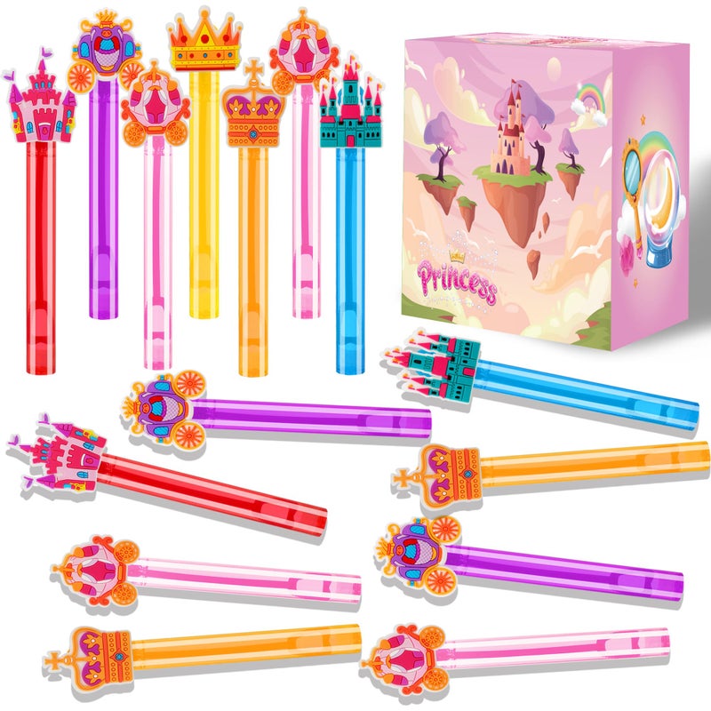 PLOUGVI 24PCS Princess Bubble Wands Toys for Kids Princess Birthday Party Favors Supplies Decorations Classroom Prizes Pinata Fillers Goodie Bag Stuffers Gifts - Image 3