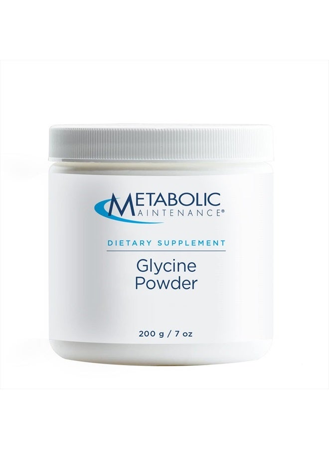 Metabolic Maintenance مسحوق الجليسين، 200 جرام - دعم الهدوء، تطهير الكبد، صحة المفاصل وإنتاج الكولاجين - مكمل حمض أميني - Image 1