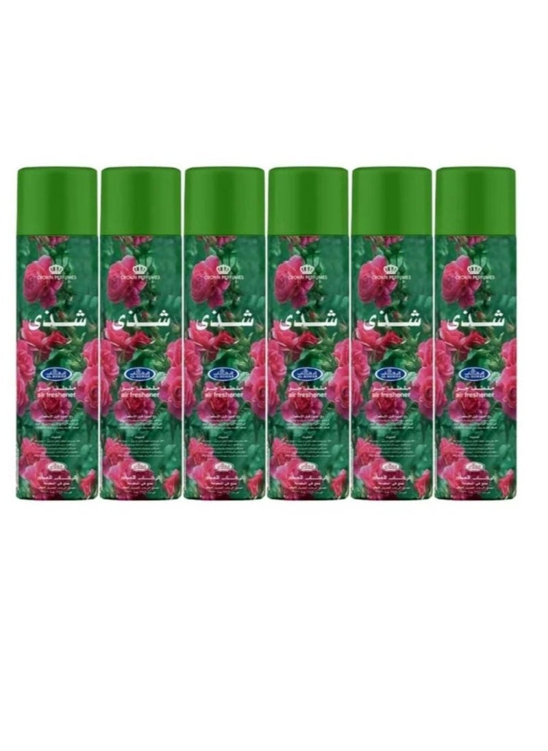 Al Rehab Shadha Air Freshener 300 ml 6 pieces 
