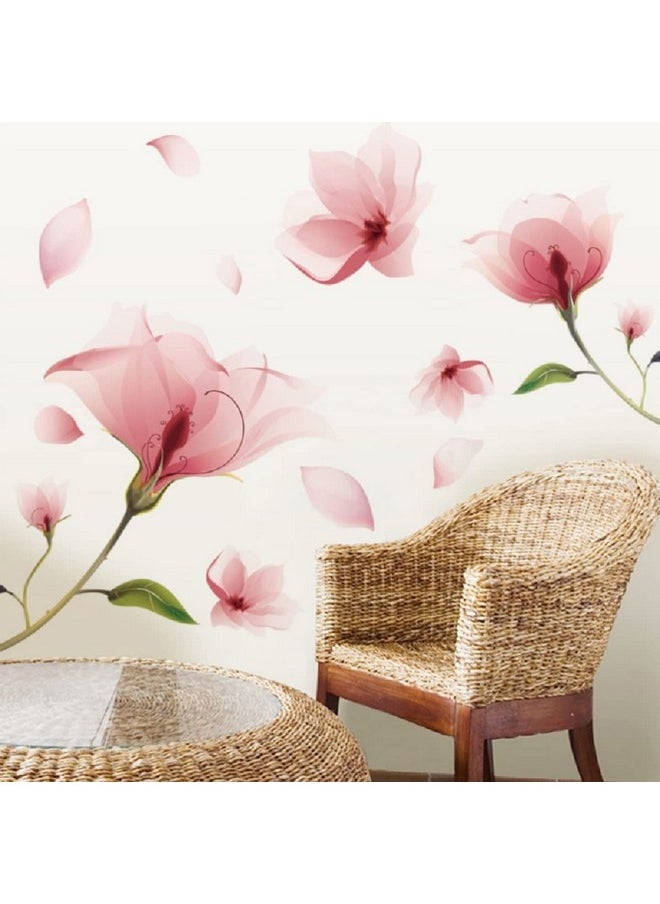 Nature Series 36 X 80Inch 3D Pink Flowers Removable Vinyl Mural Wall Decal Pink/Green - pzsku/Z873ABCD4A42C02D0DA75Z/45/_/1720090949/fae291b0-16cb-4bb8-818c-83cd334e5a34