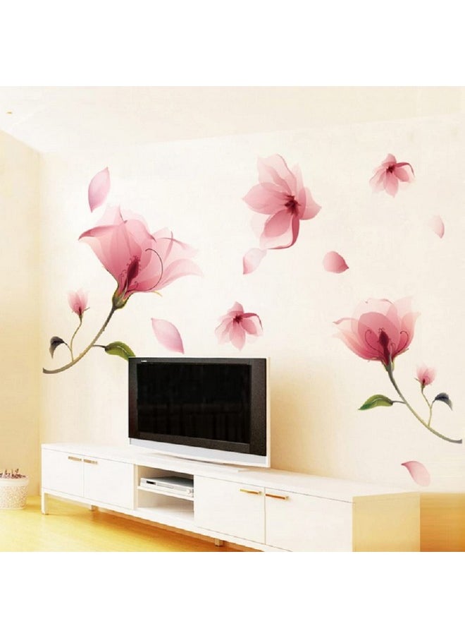 Nature Series 36 X 80Inch 3D Pink Flowers Removable Vinyl Mural Wall Decal Pink/Green - pzsku/Z873ABCD4A42C02D0DA75Z/45/_/1720090950/3da6511c-091d-4e75-b429-e00e87662199