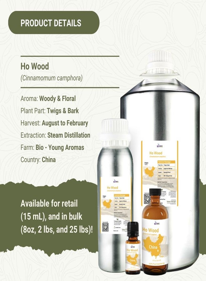 Nature Packaged Ho Wood Essential Oil Direct from Malagassi - Ho Wood Essential Oil for Diffusers, Candle-Making, Soap-Making, Aromatherapy, for Skin and Hair - 8oz - Image 5