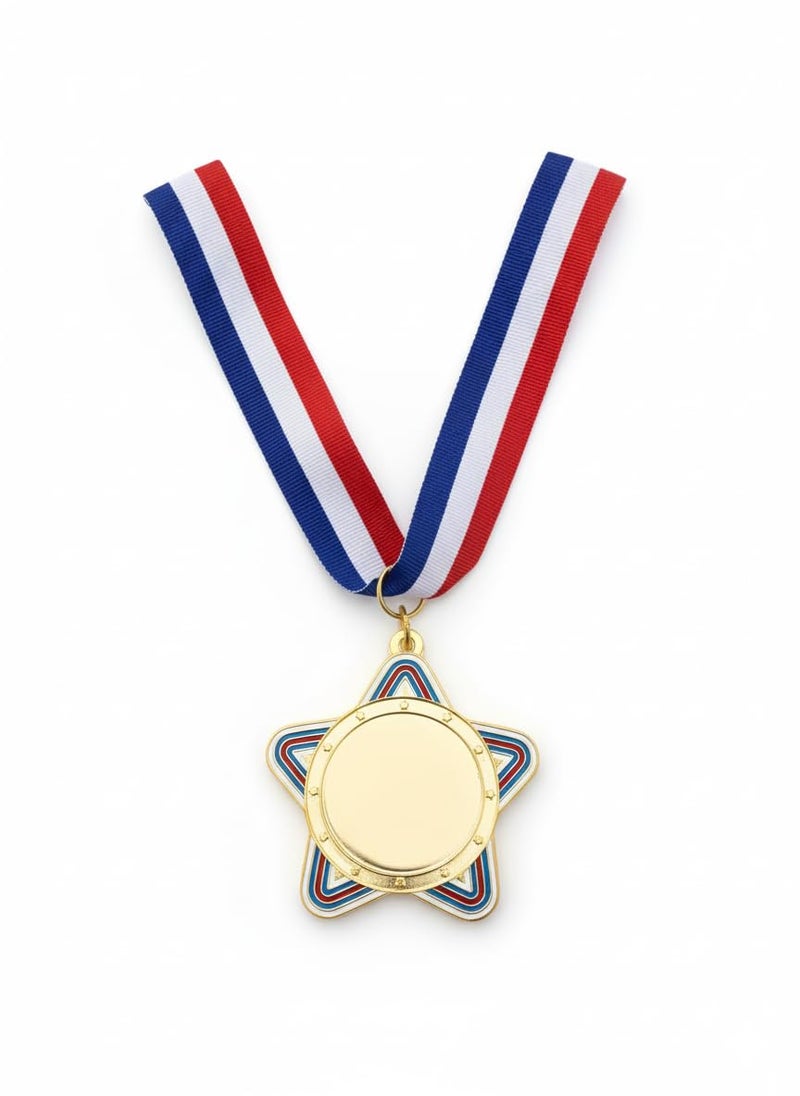 Canbee Sports Medal for School Winner, Olympic, Sports Champion, Cricket, Football, Badminton, Race, Volleyball, Basketball or Office RNR Rewards Madel (Rambo Star - 1 Medal) - Image 1