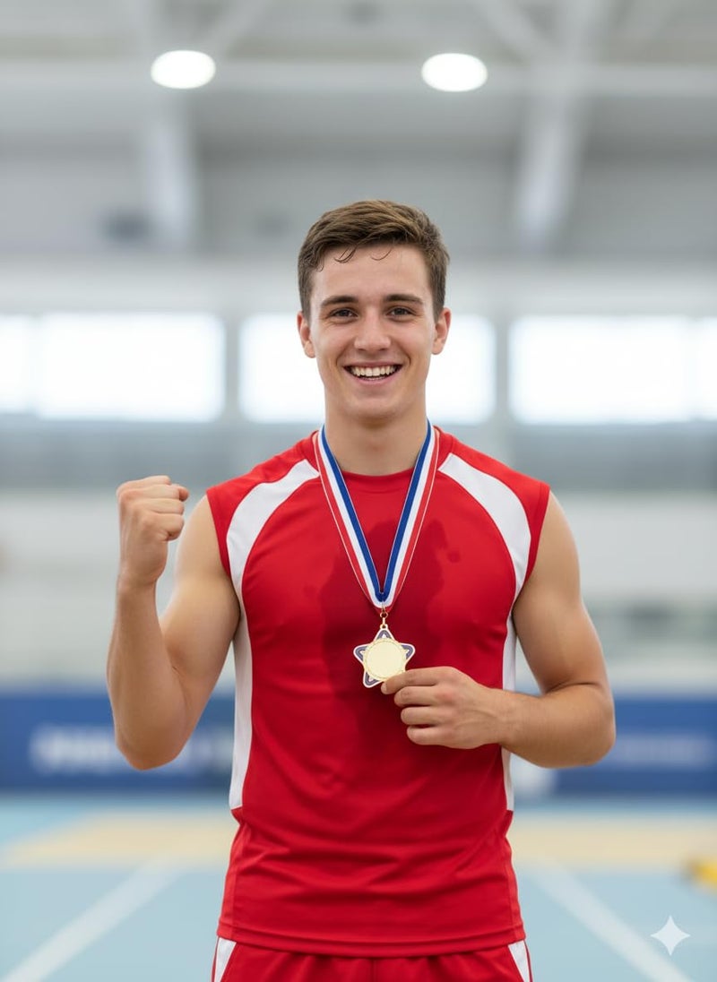 Canbee Sports Medal for School Winner, Olympic, Sports Champion, Cricket, Football, Badminton, Race, Volleyball, Basketball or Office RNR Rewards Madel (Rambo Star - 1 Medal) - Image 2