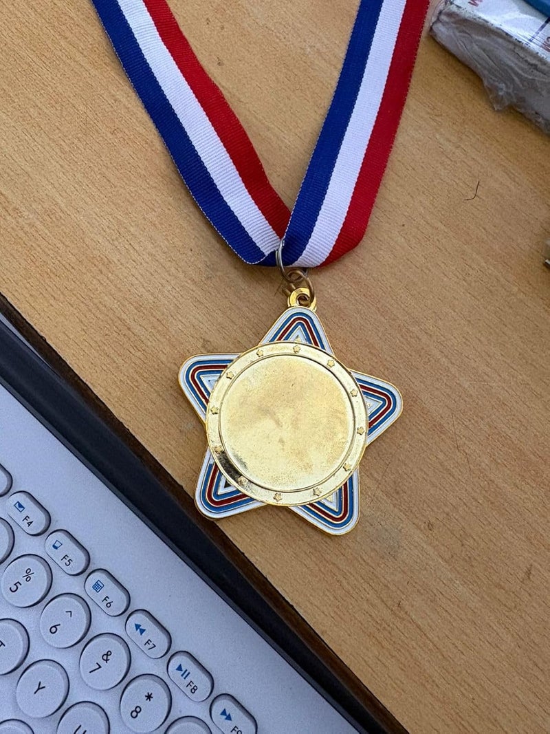 Canbee Sports Medal for School Winner, Olympic, Sports Champion, Cricket, Football, Badminton, Race, Volleyball, Basketball or Office RNR Rewards Madel (Rambo Star - 1 Medal) - Image 3