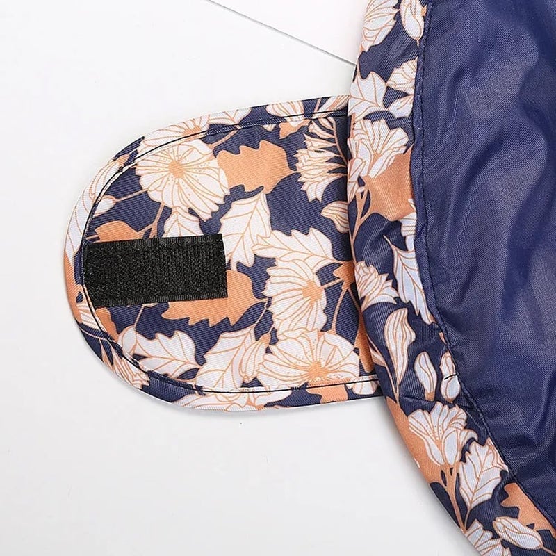 Nirvik Women's Portable Waterproof Cosmetic Bag | Lazy Travel Makeup Organizer with Drawstring | Compact & Versatile Toiletry Bag | Multi-Pocket Storage | Perfect for Makeup & Travel (Brown Leaf Bag) - Image 4