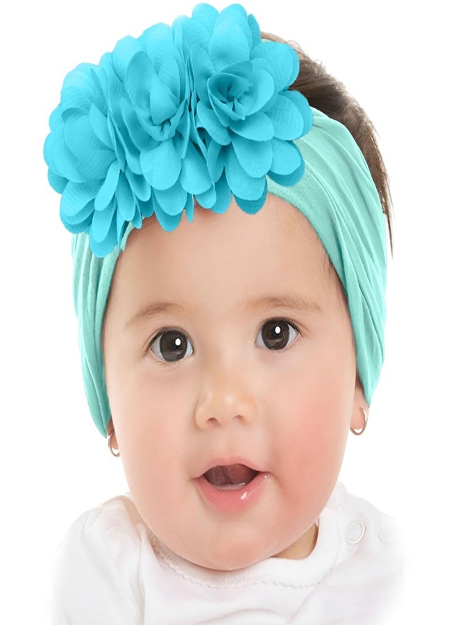 بيمبيكا طوق رأس مزين بالزهور من بيمبيكا، إكسسوارات شعر للبنات، طوق رأس للأطفال من سكاي - Image 1