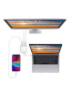 NIBEMINENT 3-In-1 Type-C Hub Silver  - Image 4