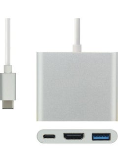 NIBEMINENT 3-In-1 Type-C Hub Silver  - Image 1