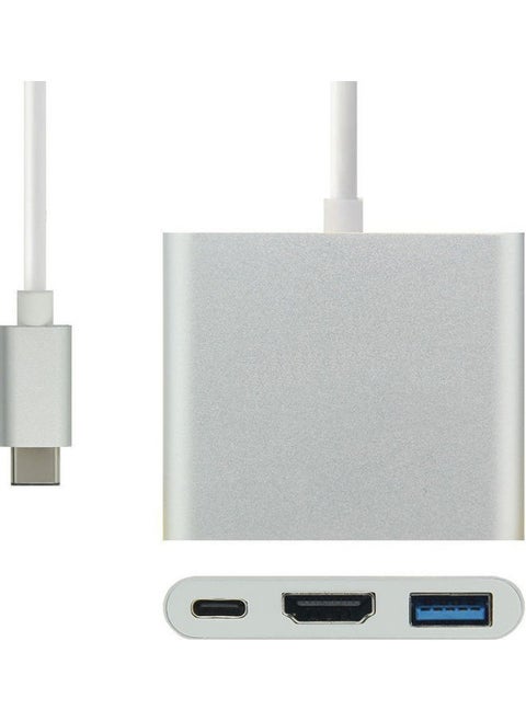 3-In-1 Type-C Hub Silver