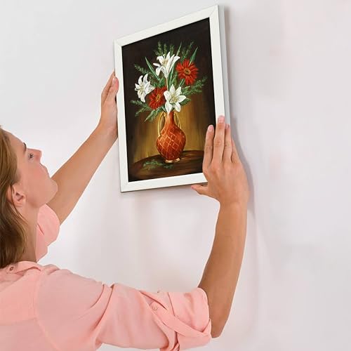 Rousrie Framed Art Painting For Home, Living Room, Hall | Traditional Paintings With Frame For Home Decor (Floral D5) - Image 4