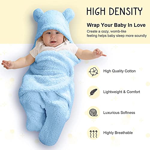 BRANDONN Baby Blankets New Born Pack of Hooded Wearable Swaddle Wrappers Cum Blankets for Baby Boys and Baby Girls - Image 4