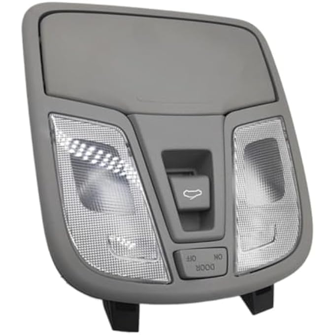 ريحني مصباح قراءة عدسة خريطة السقف الداخلي لسيارة كيا K5 موديلات 2011 و2012 و2013 و2014 و2015، رقم الموديل الأصلي 928003Rxxx و928223R010 و928233R010 و928002T00 و928003R000، مصباح قراءة رمادي - Image 2