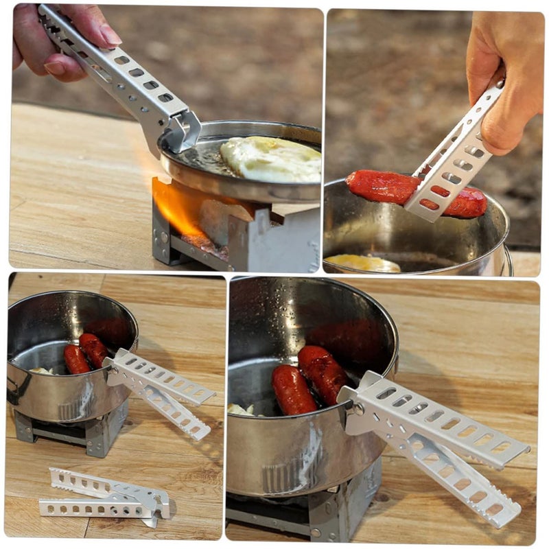 Camping Pot Gripper Scald Clamp for Hot Pans Plates Outdoor Cooking Microwave Use Kitchen Utensil - Image 3