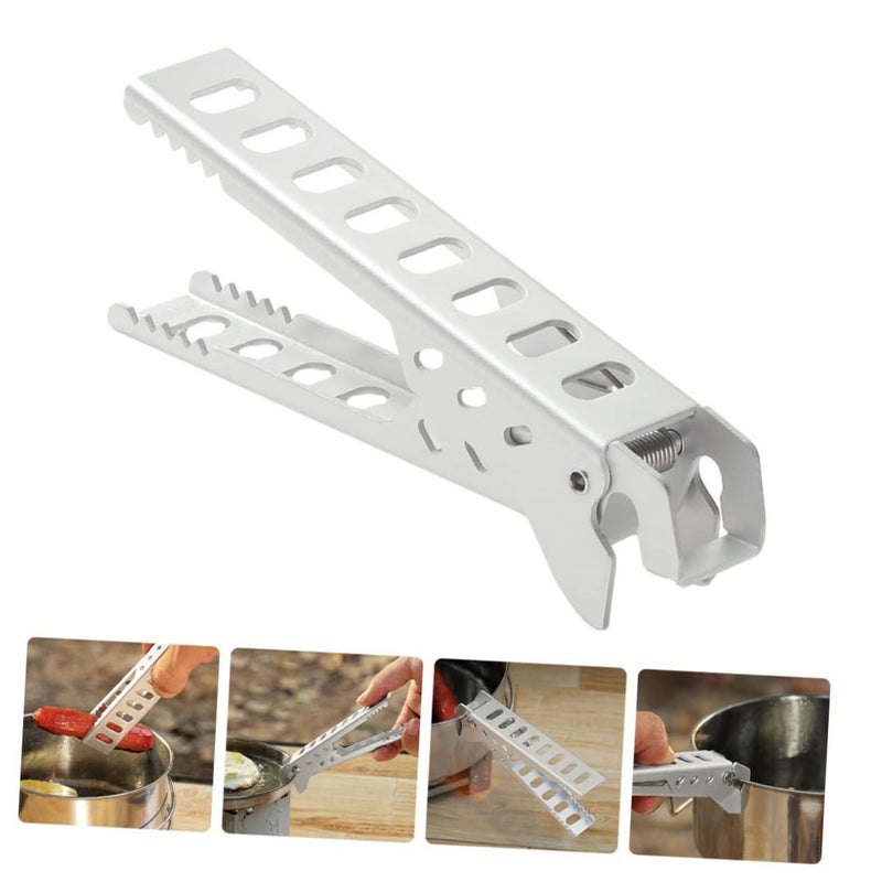 Camping Pot Gripper Scald Clamp for Hot Pans Plates Outdoor Cooking Microwave Use Kitchen Utensil - Image 5
