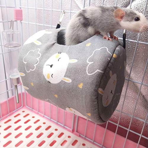 ZOOPOLR Hammock Hanging Bed, Warm Summer Swing, Cage Accessories for Small Animals, for Hamster/Parrot/Squirrel/Guinea Pig/Chinchillas/Mice/Rats/Mini Dutch Pig - Image 5