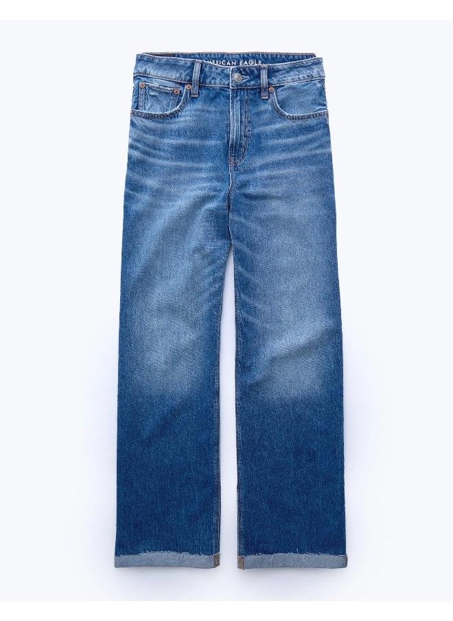 American Eagle AE Dreamy Drape Super High-Waisted Baggy Wide-Leg Jean  - Image 3