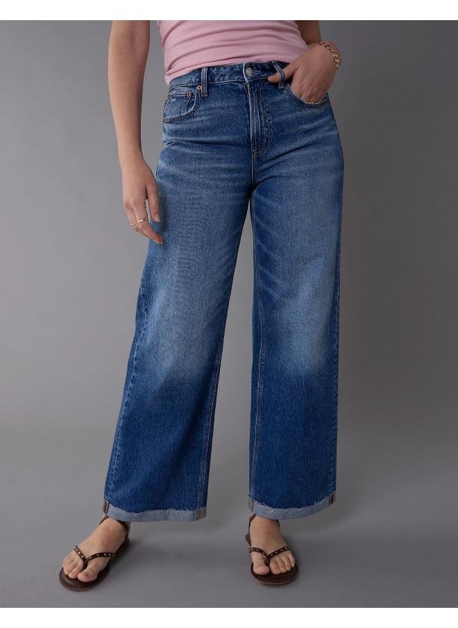 American Eagle AE Dreamy Drape Super High-Waisted Baggy Wide-Leg Jean  - Image 1