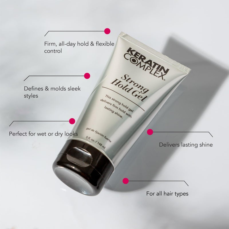 Keratin Complex - Strong Hold Gel - 5 fl oz - Image 2