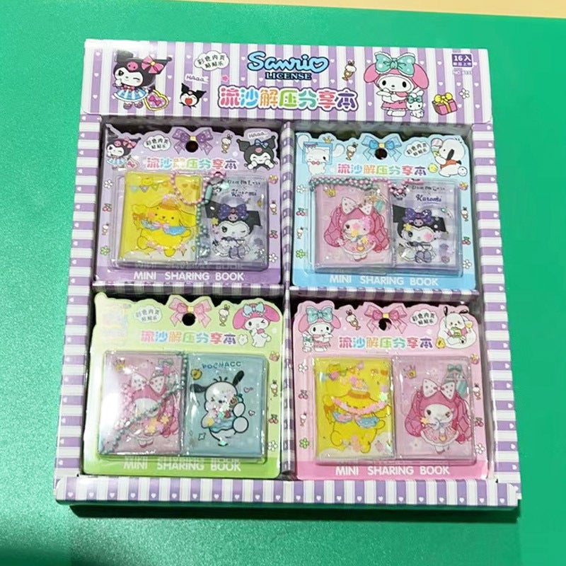 Cute Sanrio Quicksand Mini Notepad Charm Sanrio quicksand sharing book [extra large]] 