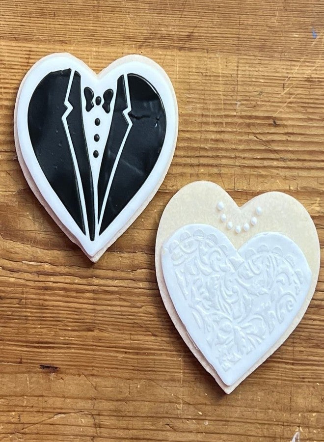 Designer Stencils Bride & Groom Cookie Stencil Set (no cutter) by Designer Stencils - Image 3
