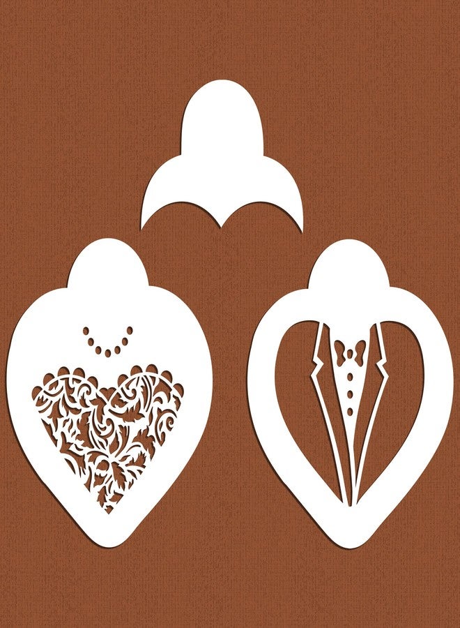 Designer Stencils Bride & Groom Cookie Stencil Set (no cutter) by Designer Stencils - Image 2