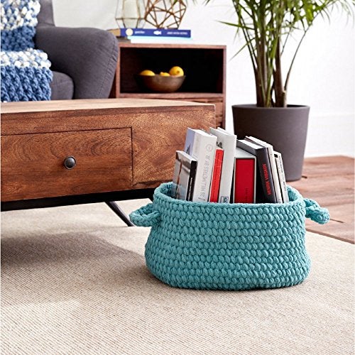 Bernat Blanket Super Bulky Yarn, 5.3oz, Guage 6 Super Bulky, Light Teal - Image 4
