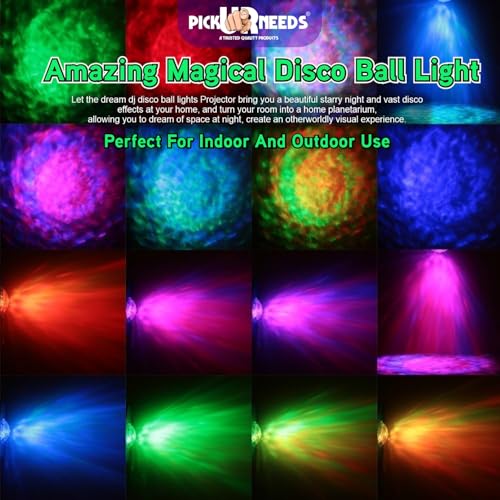 Pick Ur Needs RGBW LED Water Ripple Projector Light – Outdoor Stage Effect Lighting for Halloween, Christmas, Parties, DJ, Pool, Patio Decor – Dreamy Wave Effect, Low Power, High Temp Resistant - Image 2