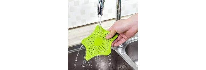 Qwid Star Shaped Silicone Bathroom Hair Catcher Sink Filter Drain/Strainer Catcher/Plastic Wash Jali for Kitchen/Wash Basin/Bathroom Pack of 6 - Image 5