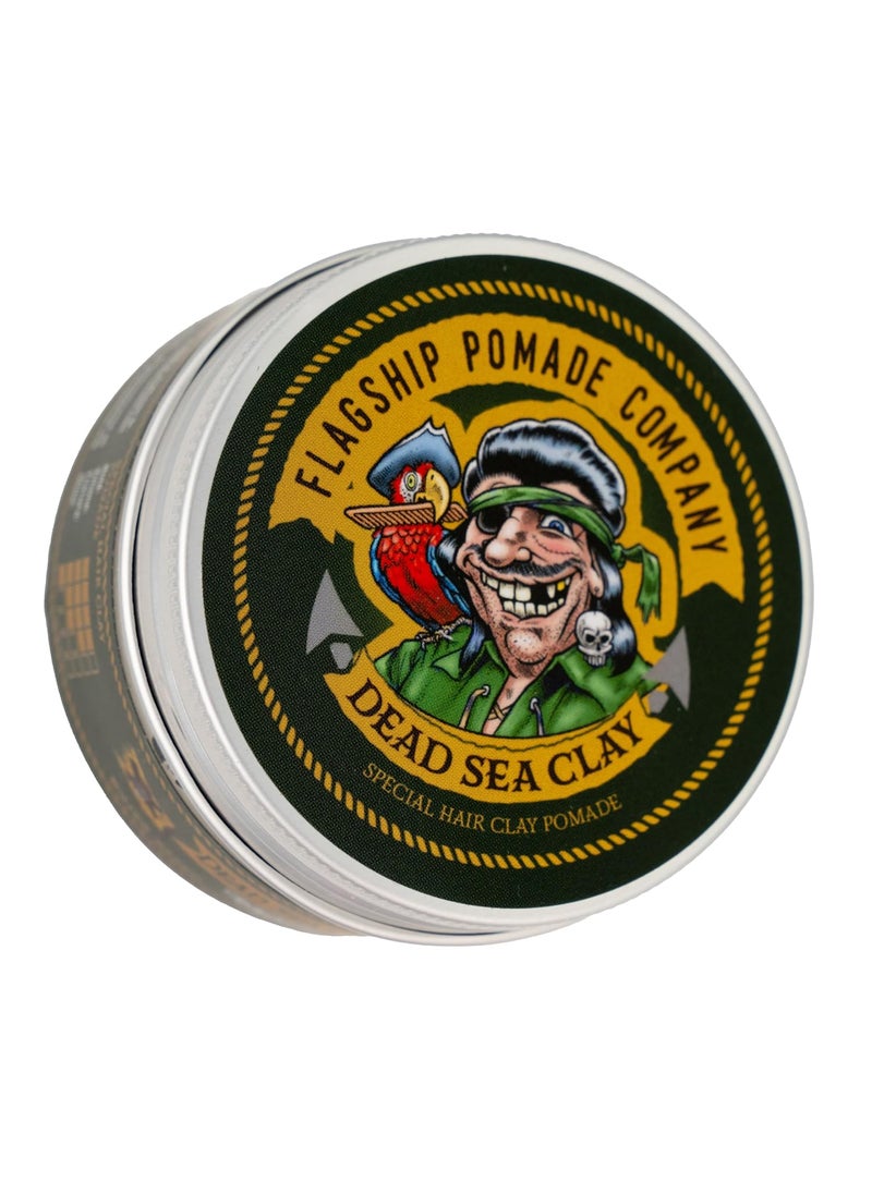 Flagship - FLAGSHIP Handmade Dead Sea Clay Special Hair Pomade Strong Hold Low Shine Barbary Incense Scent 34 oz - Image 1