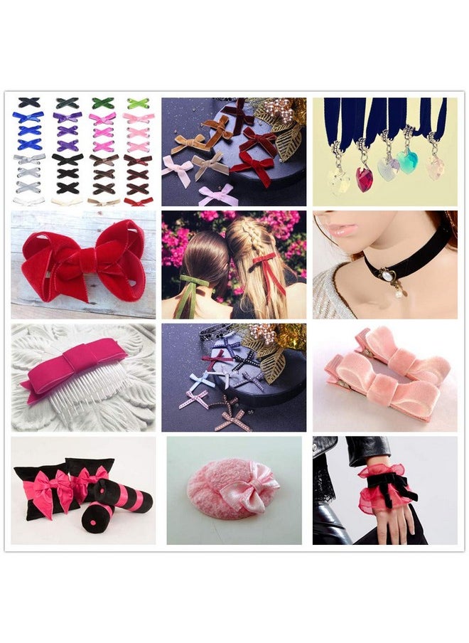 Zhiheng - Ribbon For Crafts Wholesale Bulk 20 Yard 3/8 5/8 1Inch Velvet Ribbon For Gift Package Wrapping Floral Design Hair Bow Clip Accessory Making Sewing Wedding Decor (Antique White 10Mm) - Image 1