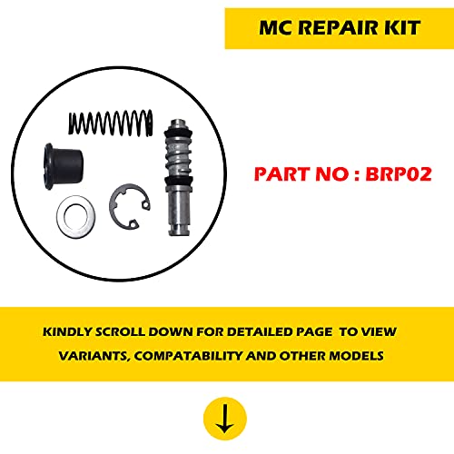 NIKAVI BRP02 Brake Master Cylinder Caliper Repair Kit Compatible for Hero CBZ/Hero Karizma - Image 2