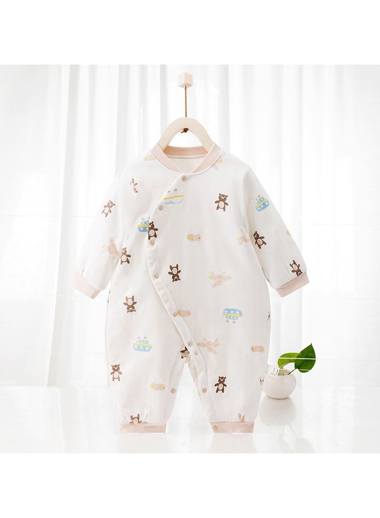 Loquat Baby Cute Padded Thick Warm Jumpsuit 