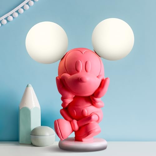 MAGIK Cuteness Overload Kids Table Lamp | Decorative Bedside Light with Resin Base & White Glass Shade | G4 LED Bulb Included | Warm Light for Children’s Bedroom & Study Room - Image 2