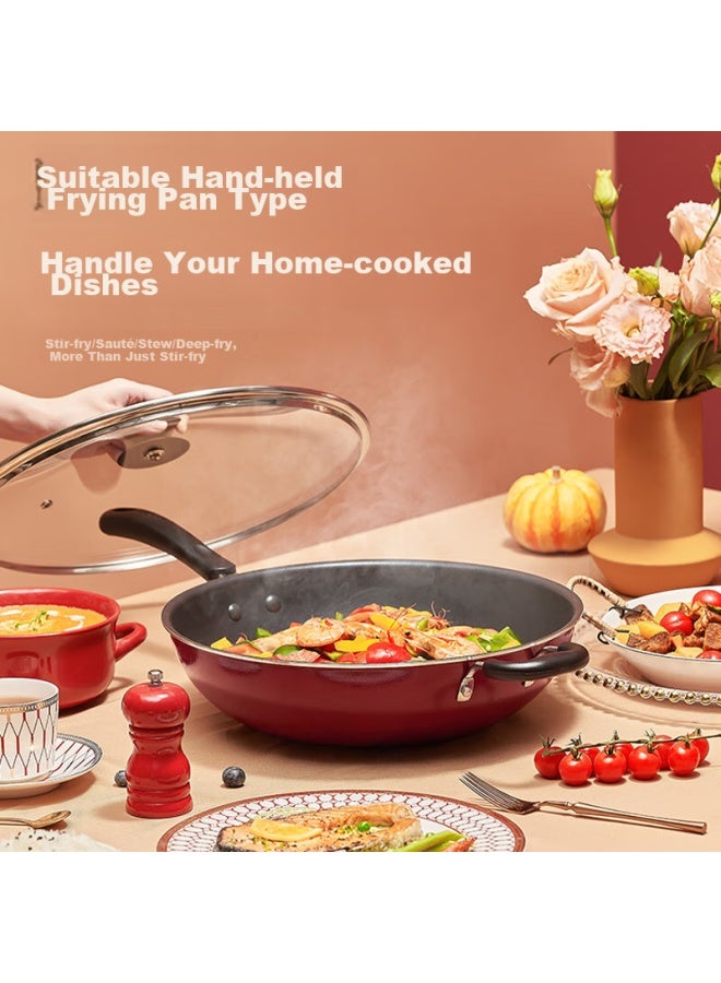 Supor Non-stick Wok 34cm, Compatible With Induction And Gas Stoves, Healthy Cooking Pan For Home Use, Frying Pan Pc34s1 - Image 1