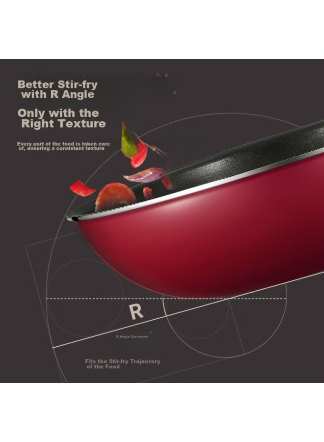 Supor Non-stick Wok 34cm, Compatible With Induction And Gas Stoves, Healthy Cooking Pan For Home Use, Frying Pan Pc34s1 - Image 3